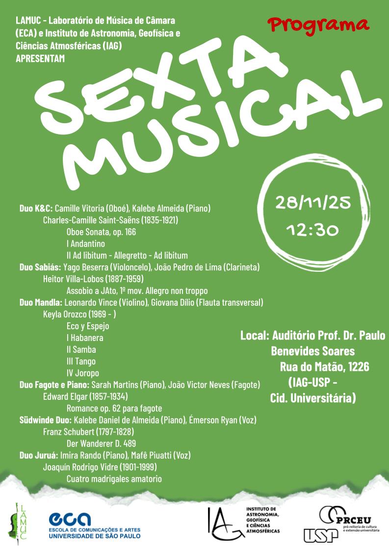 Sexta Musical 28/11/2025