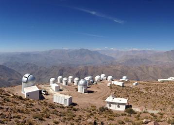 T80-Sul no Observatório Internacional de Cerro Tololo, no Chile (crédito: SPLUS)